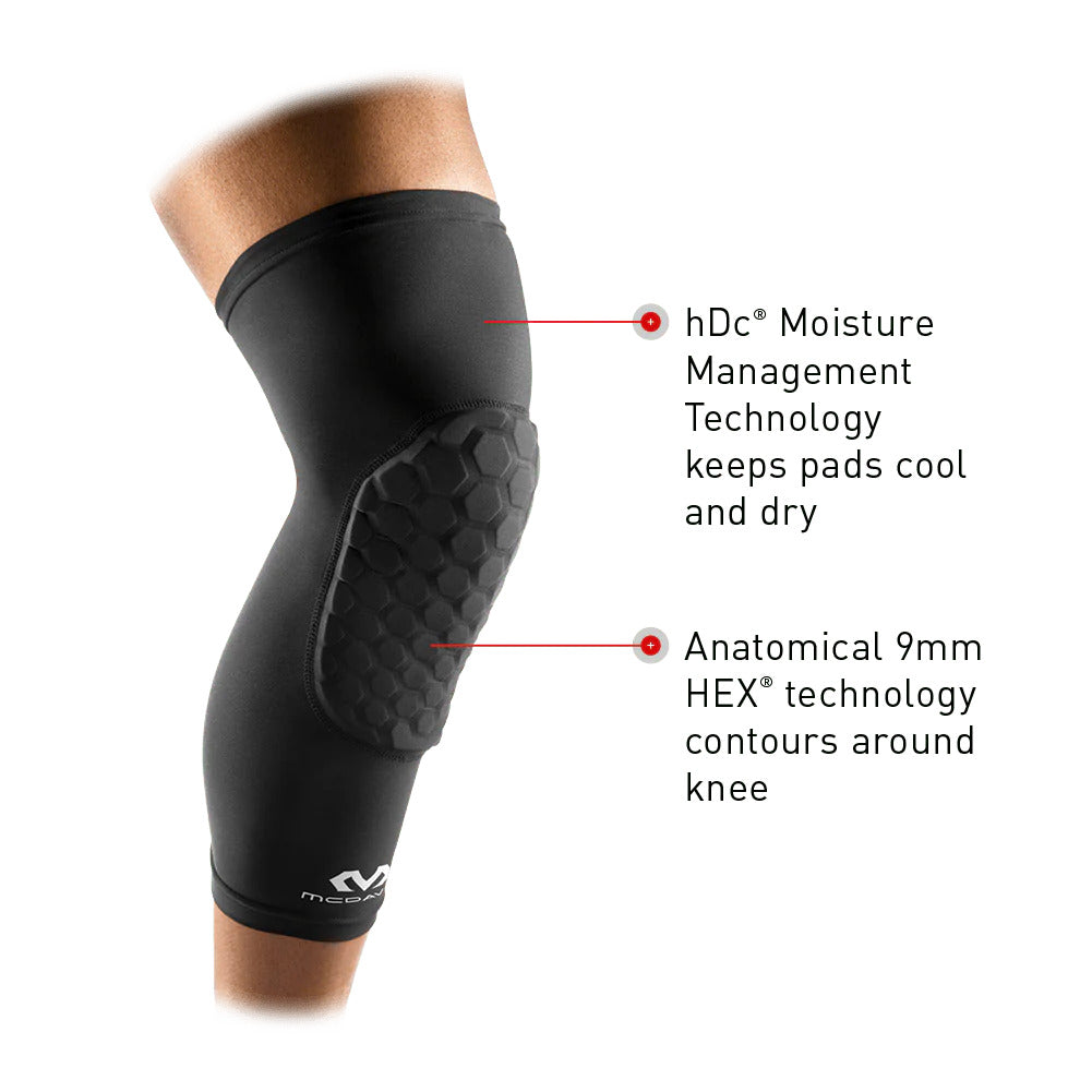 mcdavid-basketball padded knee sleeves features
