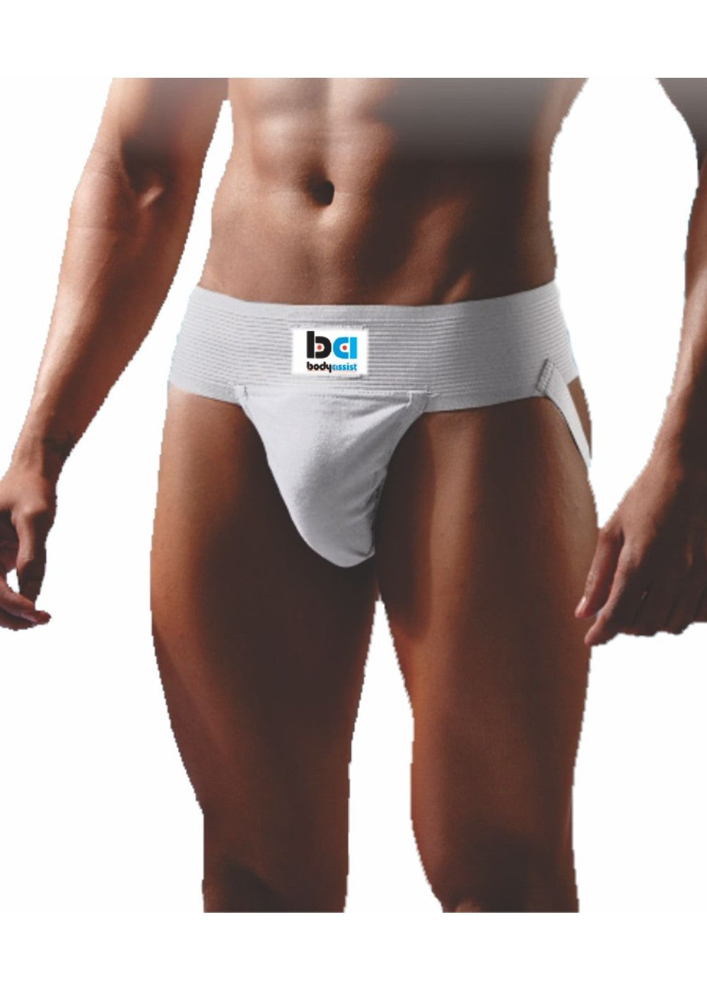 Body Assist Jockstrap White, Athletic Supporter 540 (Free Shipping