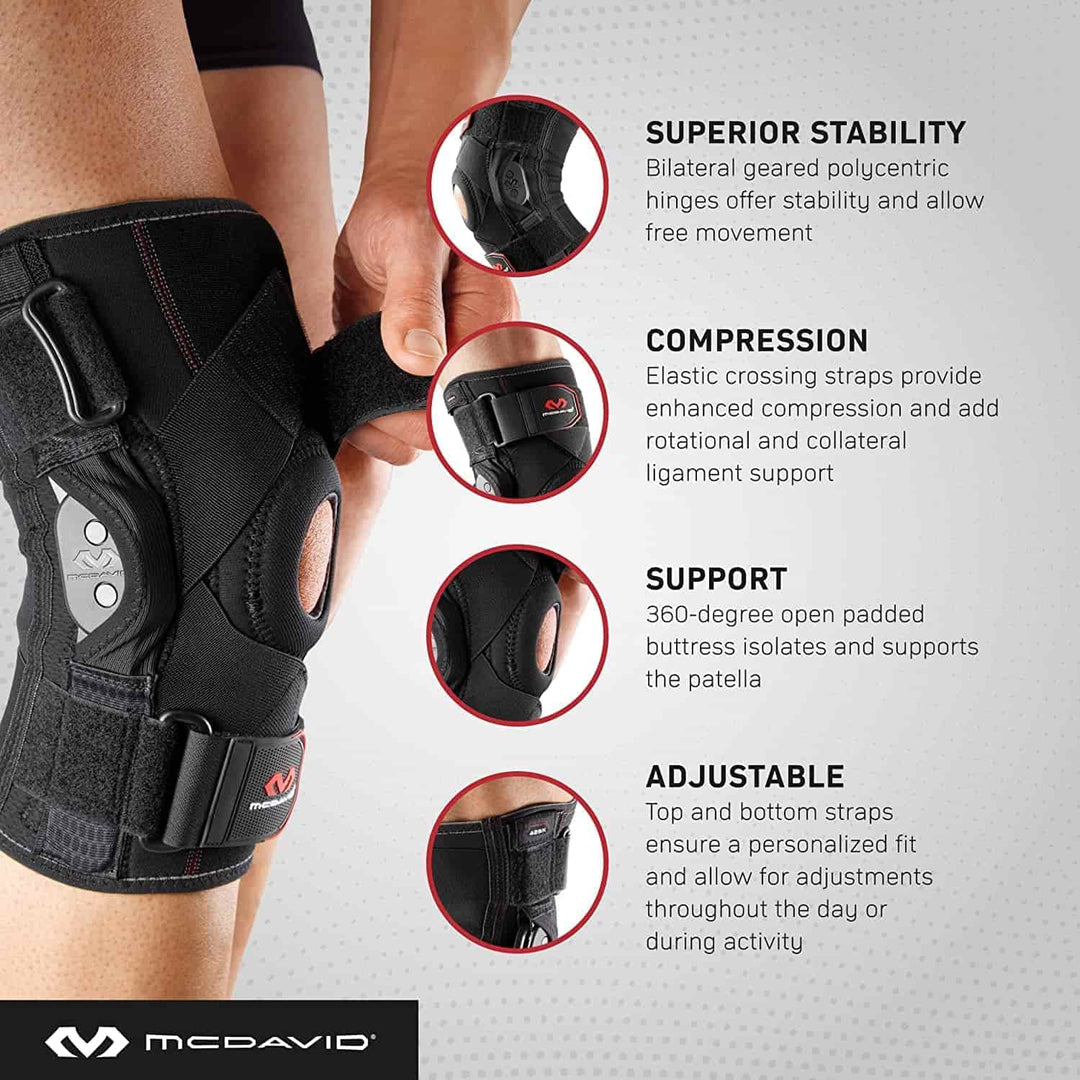 McDavid Knee Support w/ Stays & Cross Straps