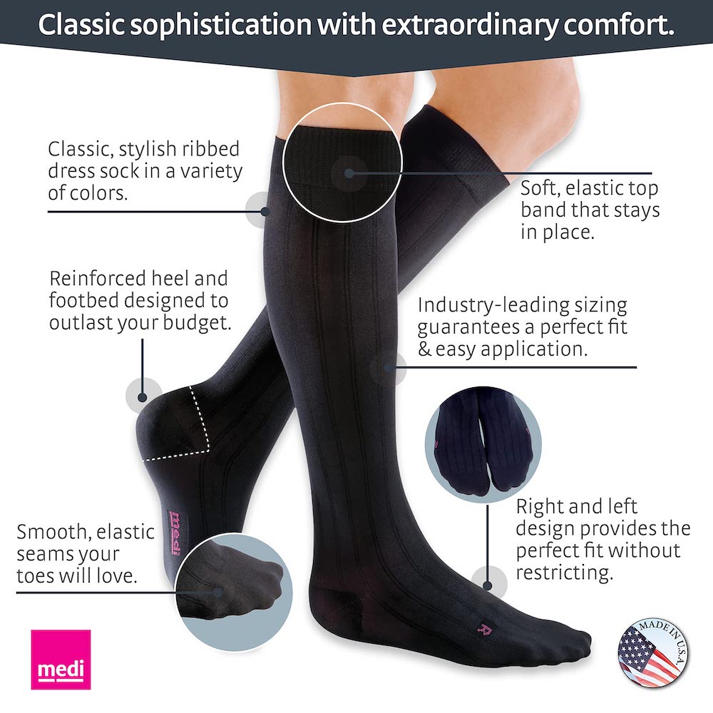 Compression socks DUOMED smooth thigh-length stocking with open toes, Upper thigh-length stockings, Compression stockings, Medical compression  stockings and sleeves