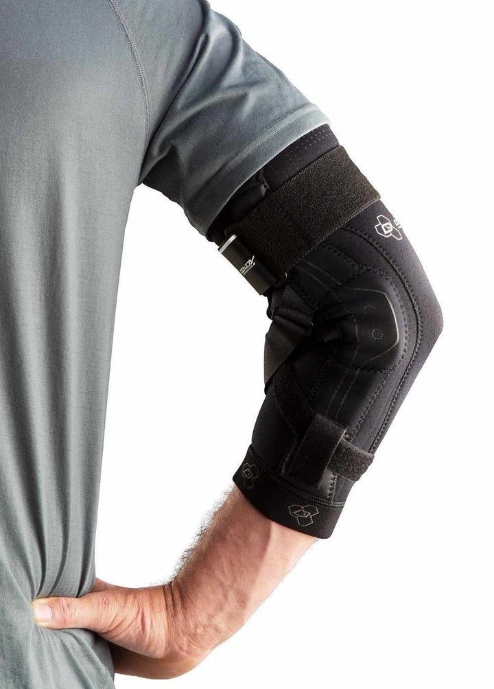 djo hyperextension hinged elbow brace