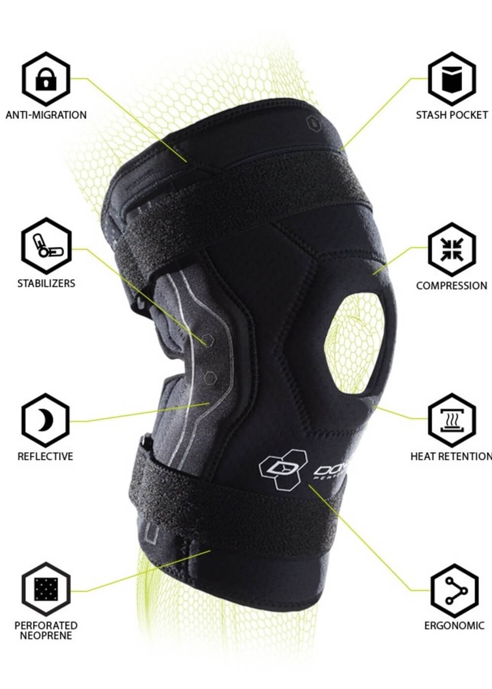 donjoy performance bionic knee brae features