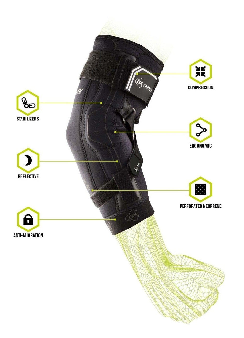 donjoy performance neoprene reflective elbow support