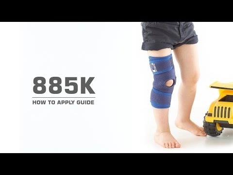 neo g kids open knee support video