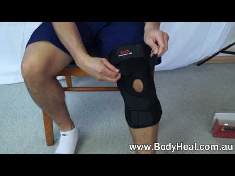 McDavid Knee Ligament Support With Stays & Cross Straps 425 - Knee Injury Brace Video