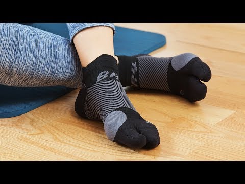 os1st split toe bunion relief socks video