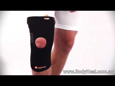 Shock Doctor Knee Compression Sleeve With Open Patella 865 Video
