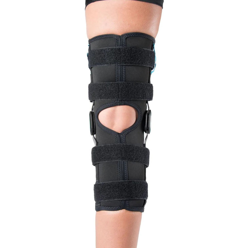 hyperextension range of motion knee brace