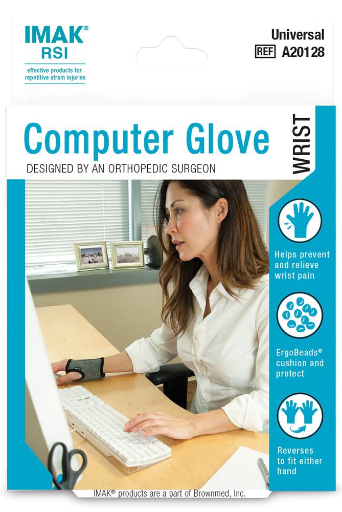 imak computer rsi wrist glove