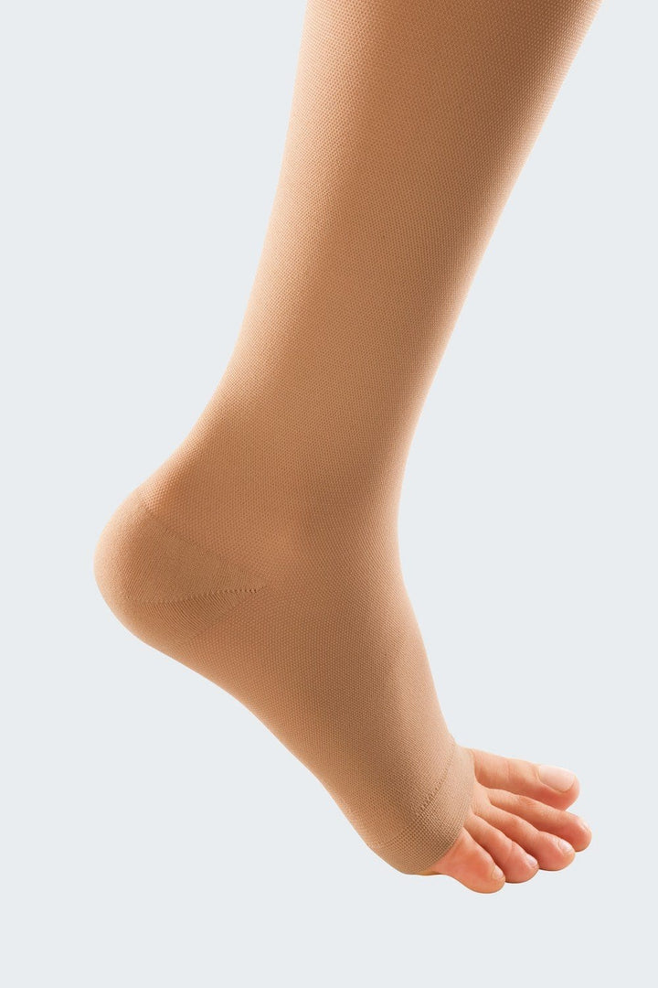 mediven duomed medical compression stockings beige open toe
