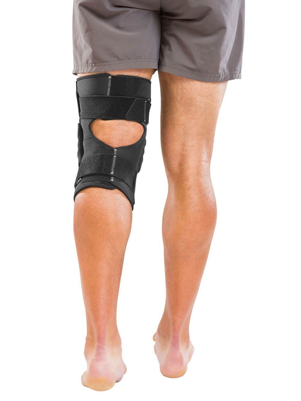 mueller wraparound knee brace hinges back