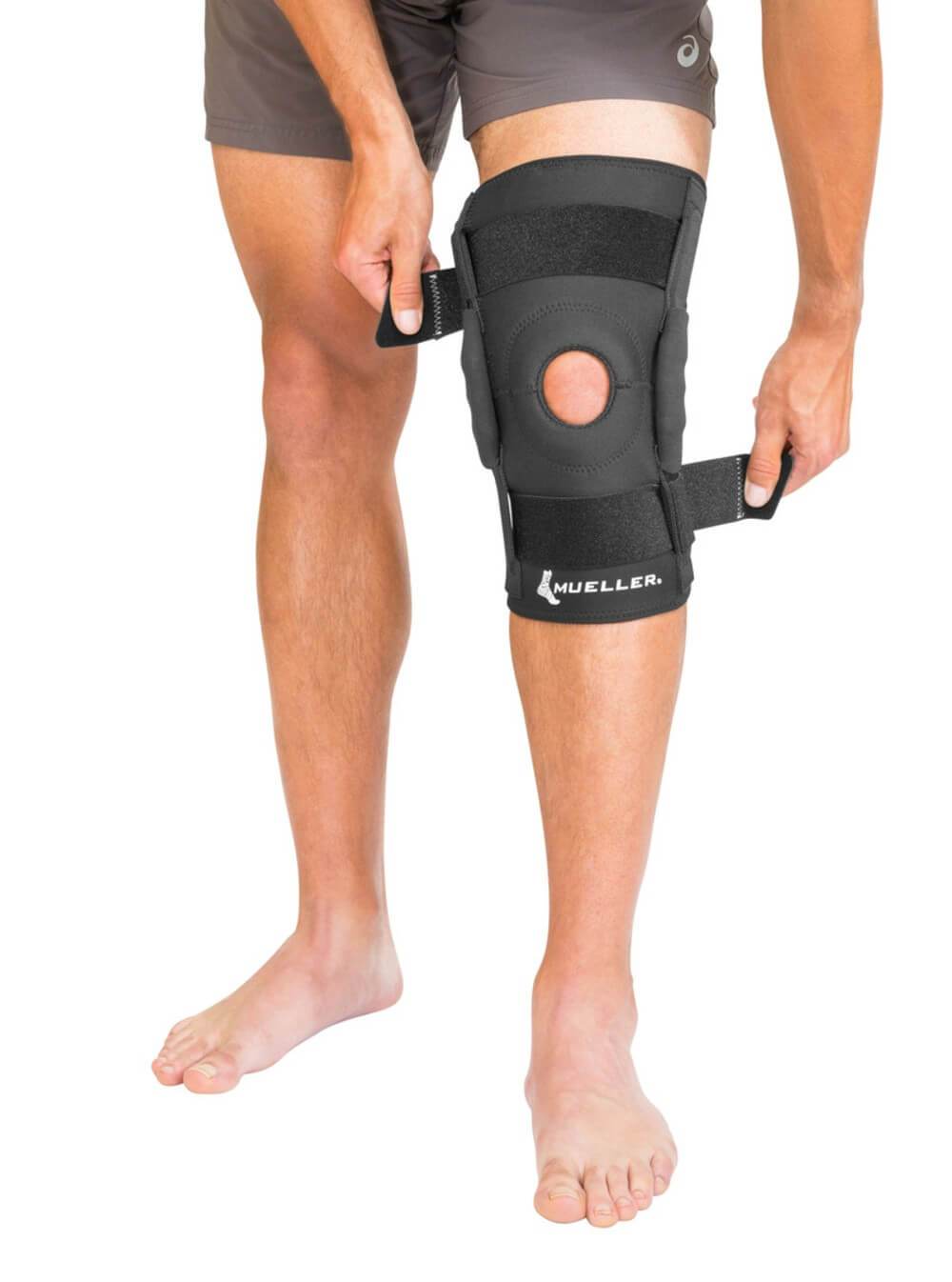 mueller knee wraparound hinges brace
